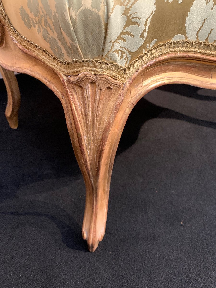 Suite de quatre fauteuils d'époque Louis XV estampillés Tilliard-photo-3