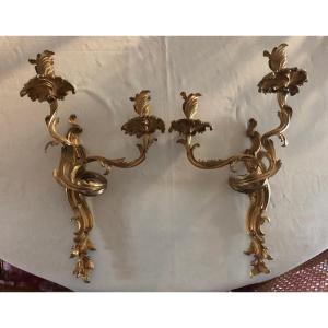 Pair Of Louis XV Period Wall Lights