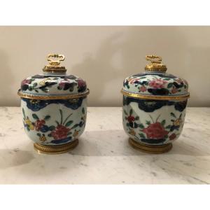 Pair Of Covered Pots From The Kangxi Period