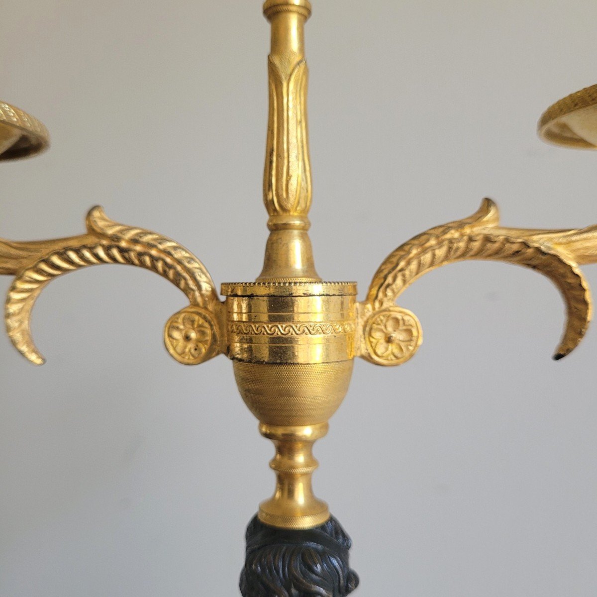 Pair Of Empire Candelabra.-photo-4