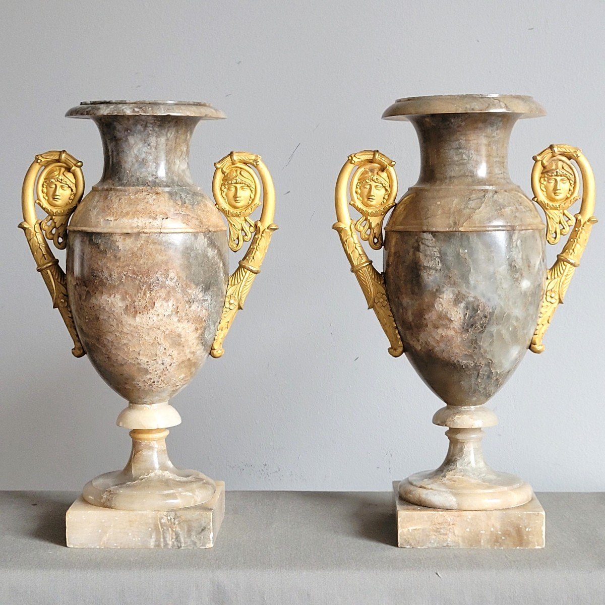 Pair Of Antique Vases, Circa 1820.-photo-2