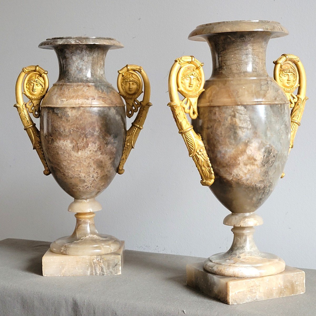 Pair Of Antique Vases, Circa 1820.