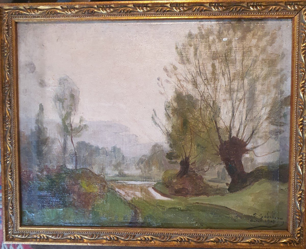 Tableau HST Paysage Signé Paul Sebilleau 