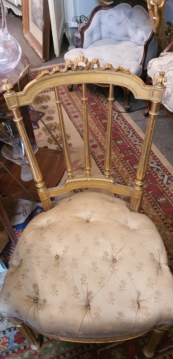 Chaise d'Apparat Bois doré 