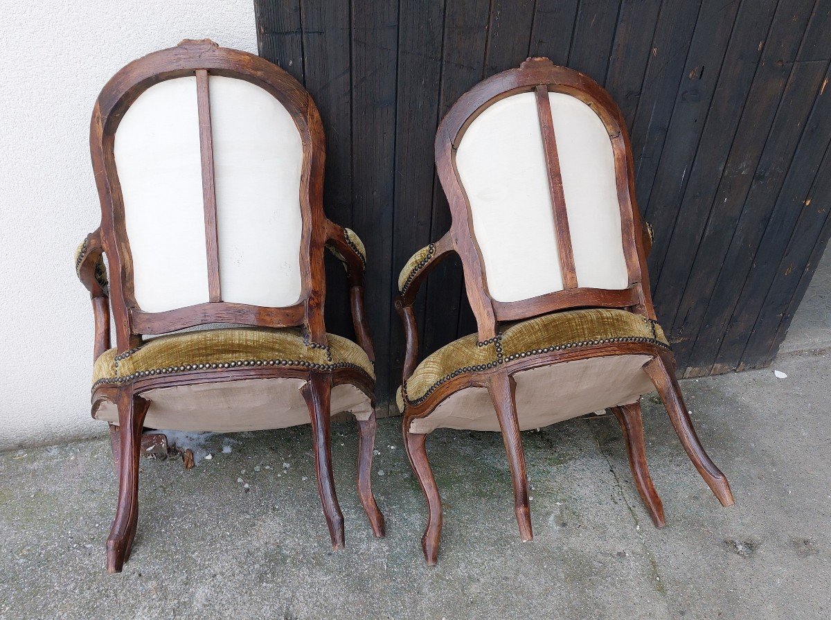 Pair Of Louis XV Armchairs-photo-2