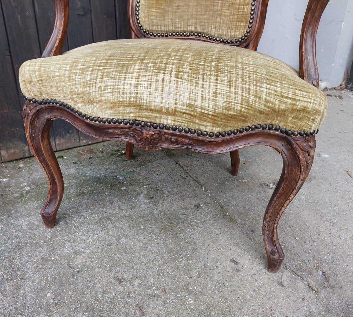 Paire de fauteuils Louis XV-photo-4