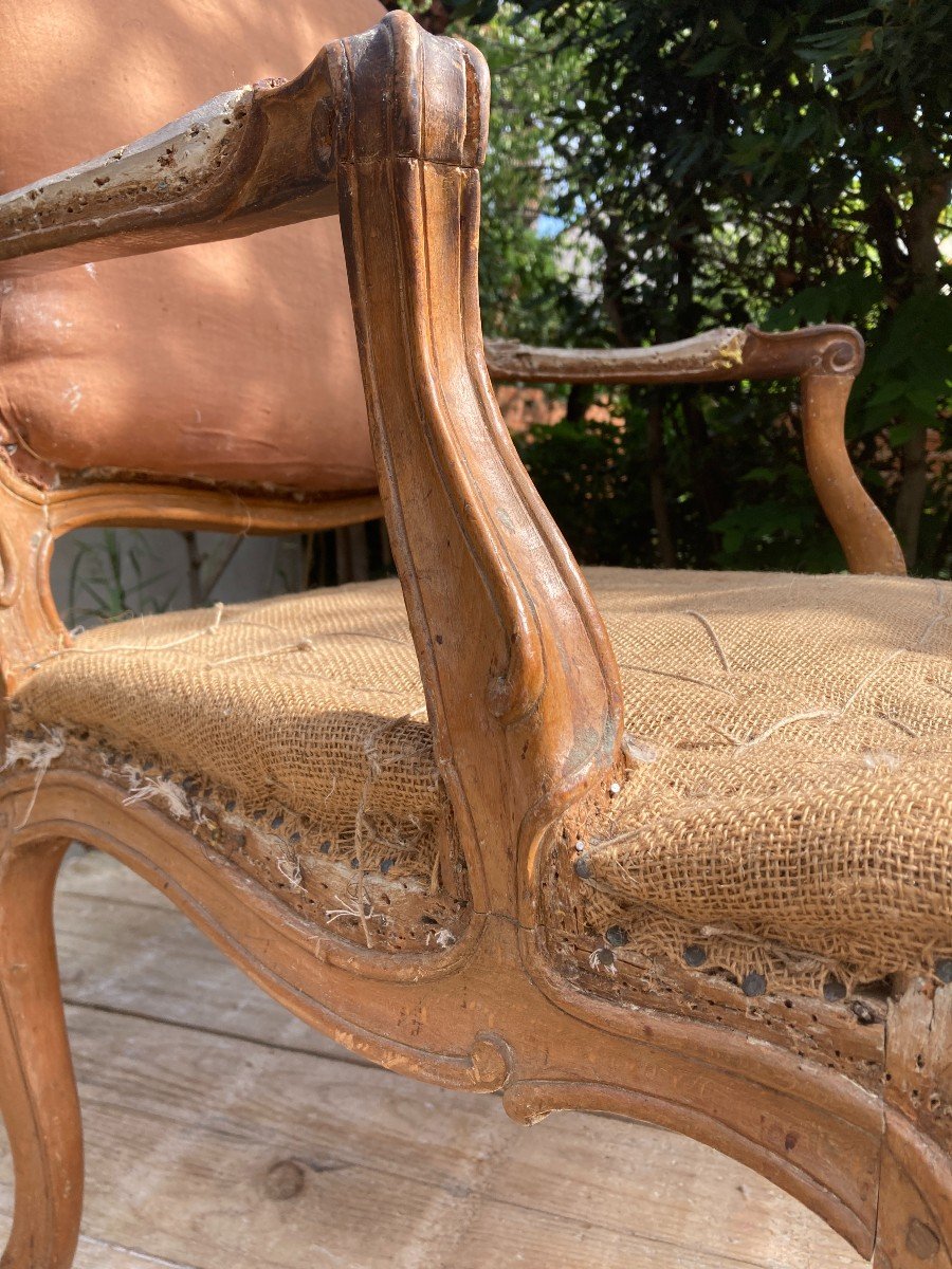 Louis XV Period Queen Armchair-photo-4