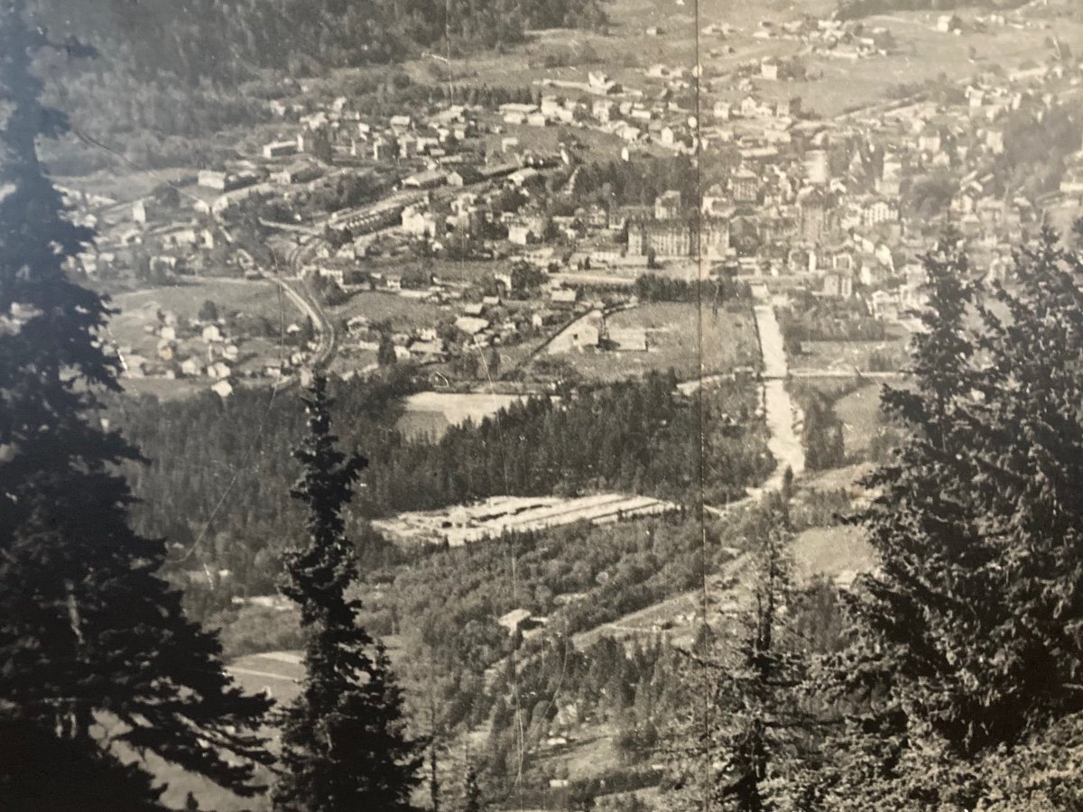 Large Reproduction (200x120) From The 50s-60s Of A Photo Of Chamonix -photo-3