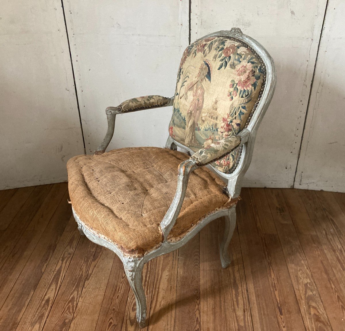 Pair Of Louis XV Armchairs From The 18th Century-photo-1