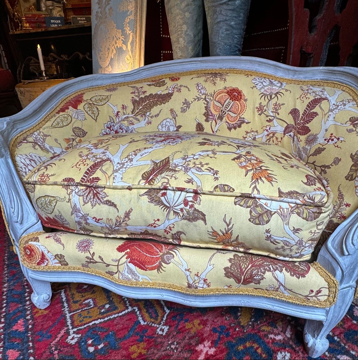  Small Marquise Dog, Cats Sofa , Very Comfortable, 20th Century, Louis XV Style.-photo-2