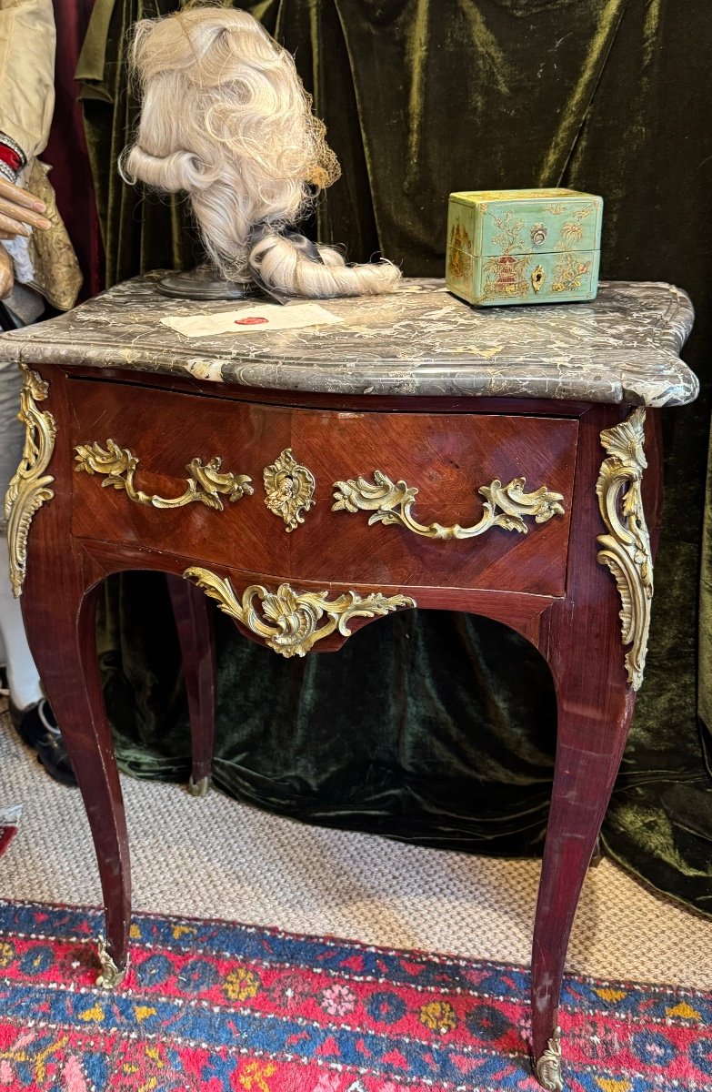 Elegant “wigmaker” Chest Of Drawers, Louis XV, Rio Rosewood, Circa 1760. -photo-2