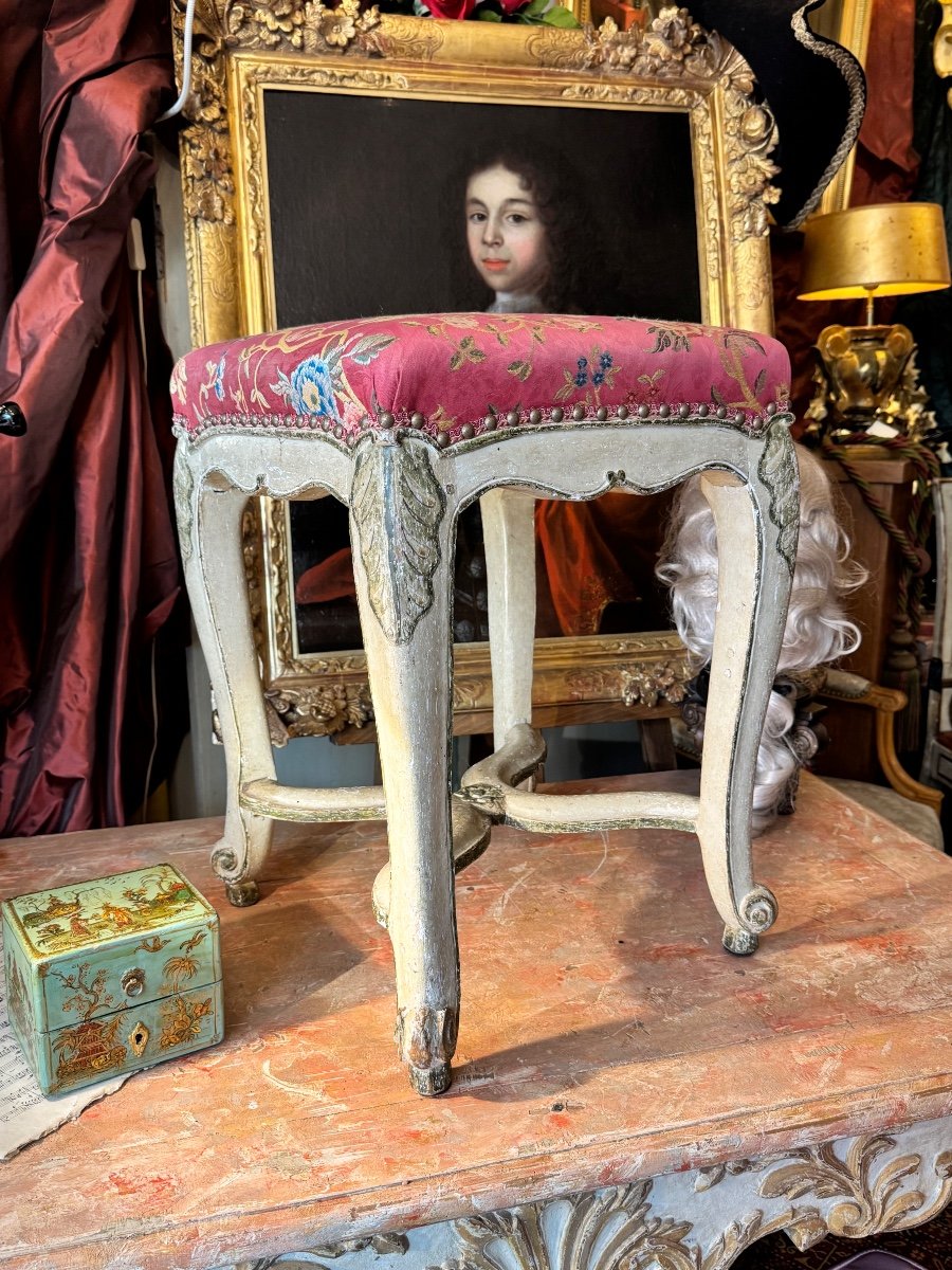 High Musician's Stool “regence” 18th Century, Exceptional Seat. 