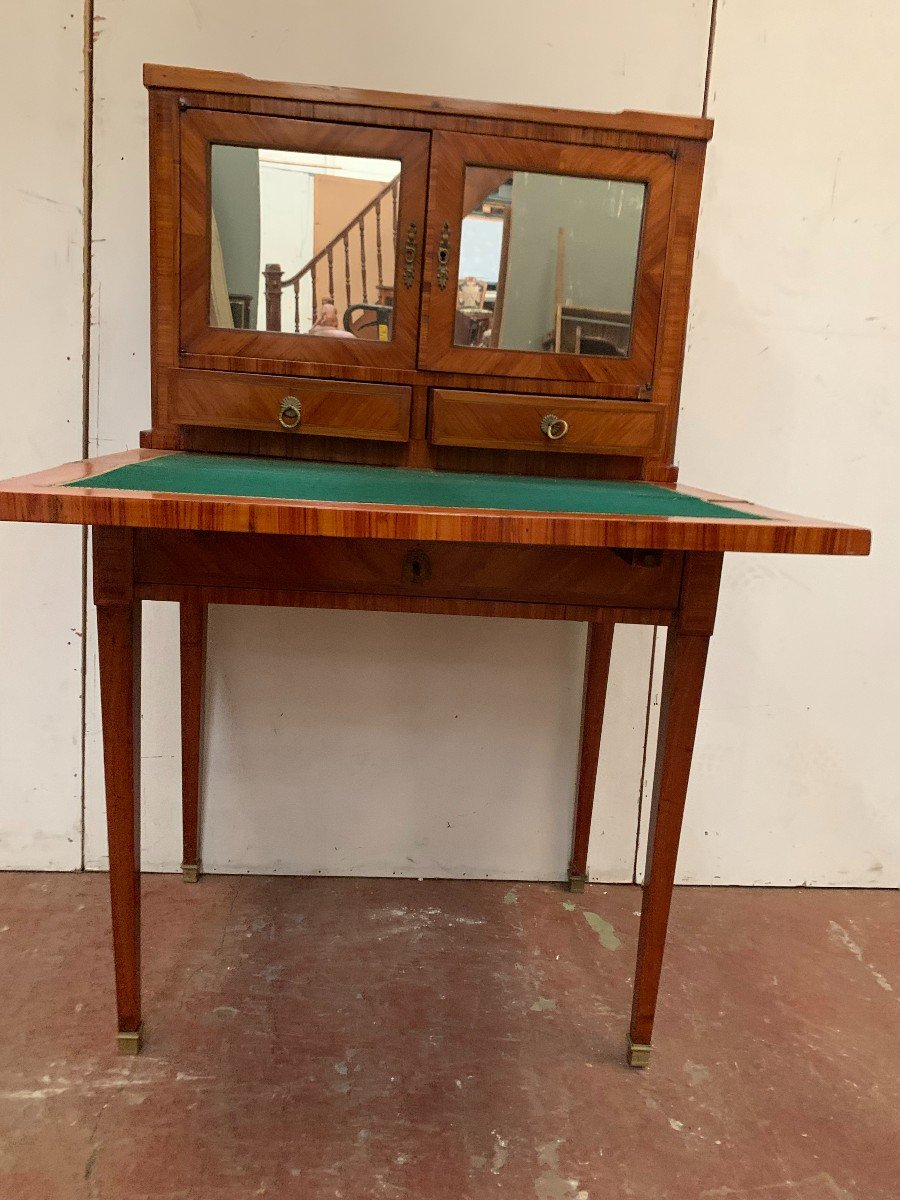 Lady's Desk In Rosewood Louis XVI Style XIX Century-photo-8