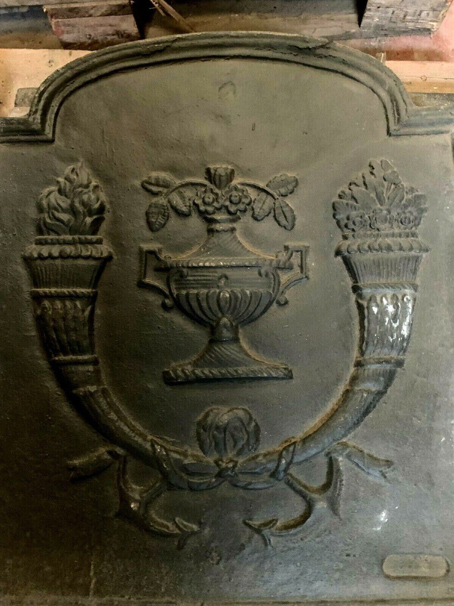 Cast Iron Fireplace Bottom Plate XX Century-photo-2