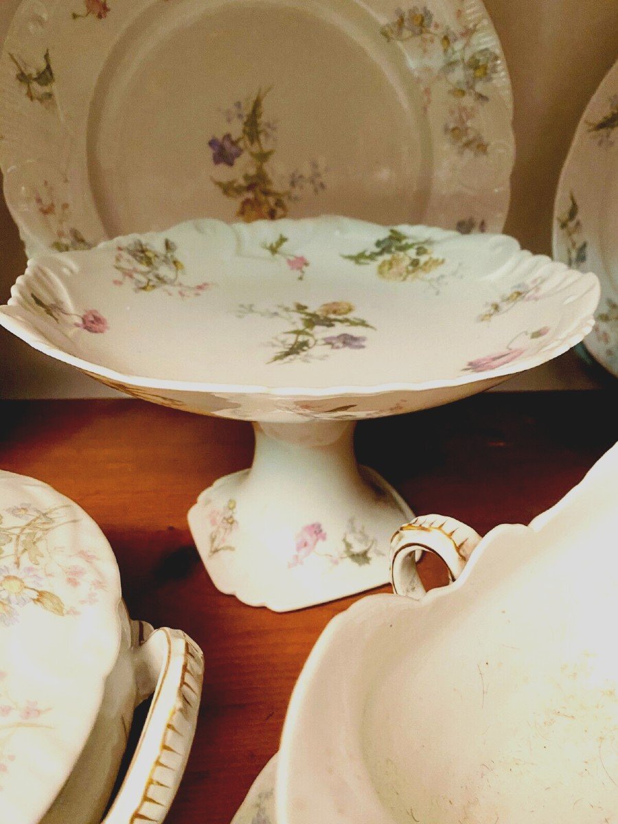 Service De Table De 134 Pièces En Porcelaine De Limoges XX Siècle-photo-6