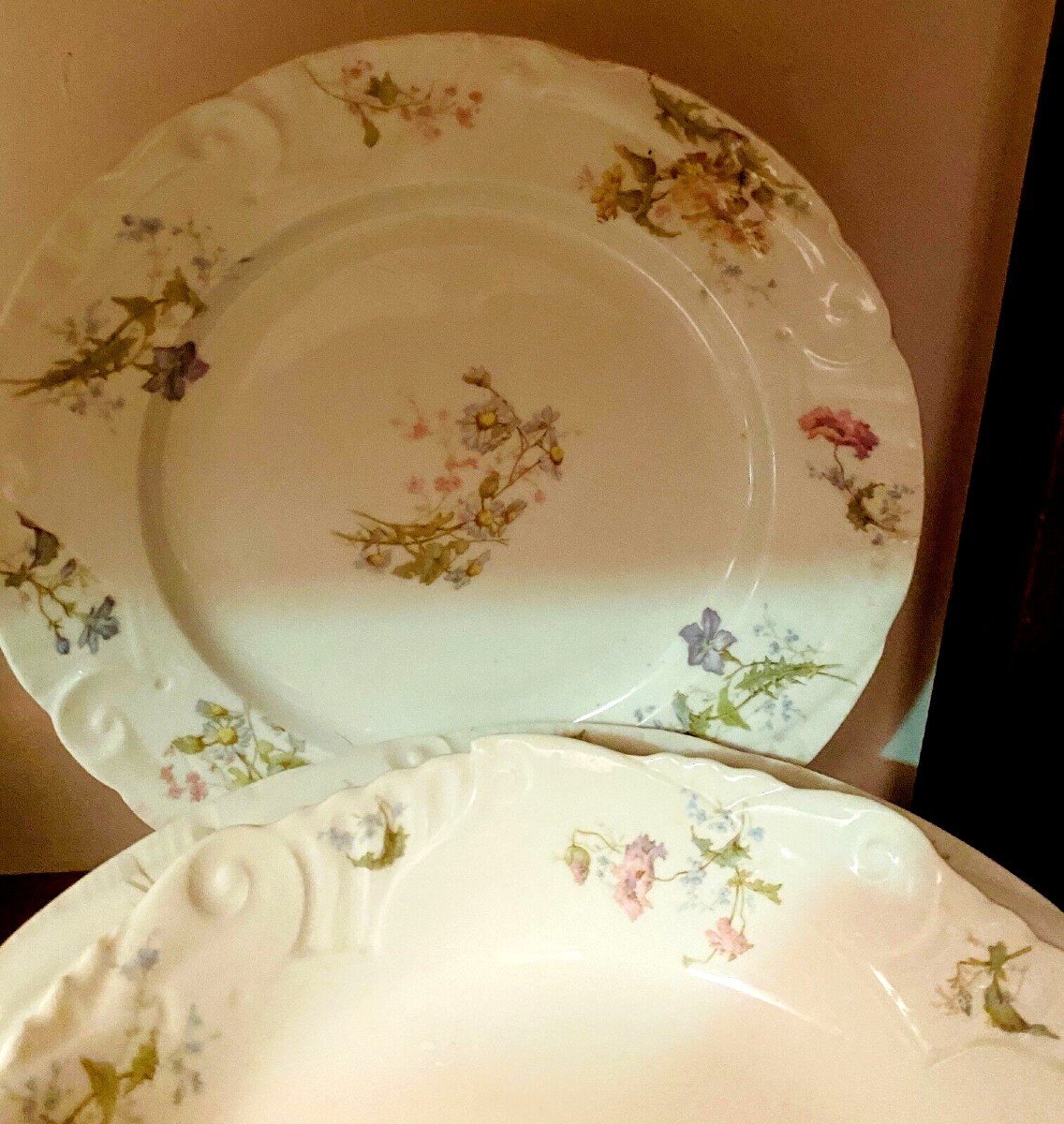 Service De Table De 134 Pièces En Porcelaine De Limoges XX Siècle-photo-7