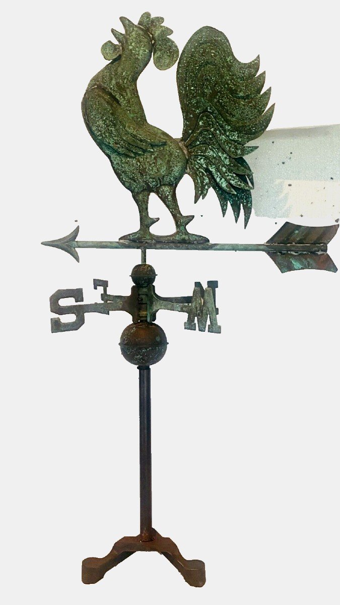 Weather Vane In Spun Copper 20th Century