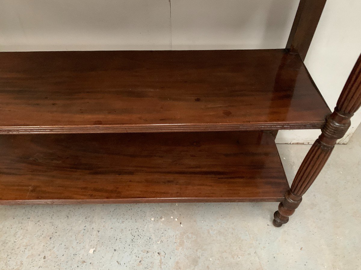 Louis Philippe Console In Mahogany And Veneer, 19th Century-photo-3