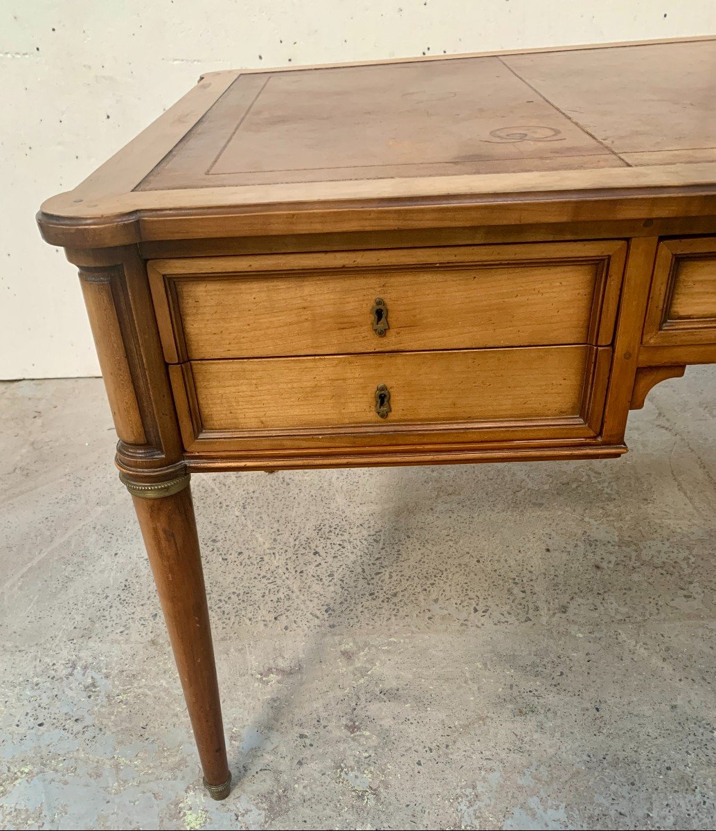 Louis XVI Style Desk In Mahogany And Veneer, 20th Century-photo-2