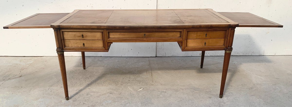 Louis XVI Style Desk In Mahogany And Veneer, 20th Century-photo-4