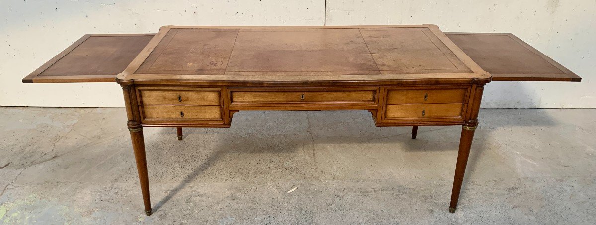 Louis XVI Style Desk In Mahogany And Veneer, 20th Century-photo-5