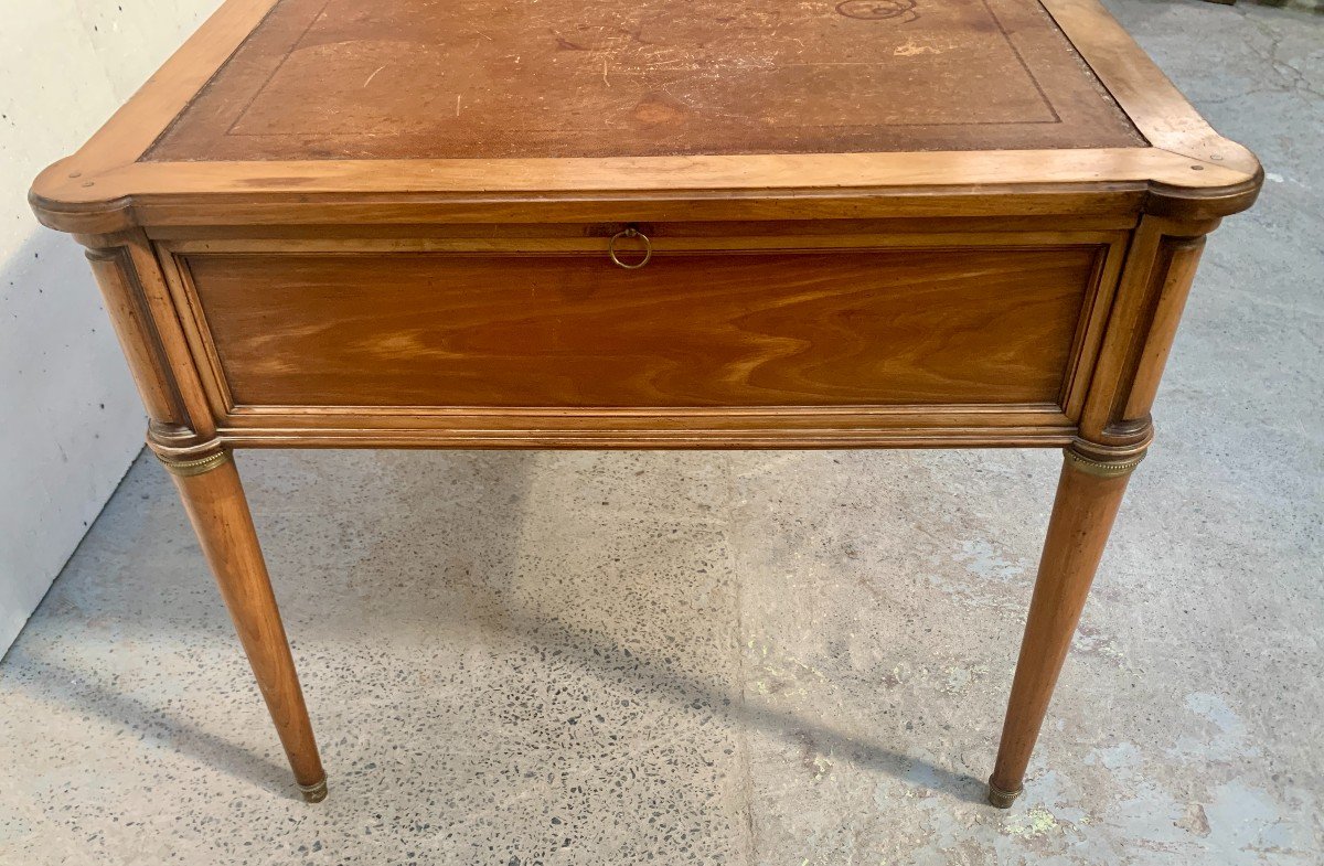 Louis XVI Style Desk In Mahogany And Veneer, 20th Century-photo-6