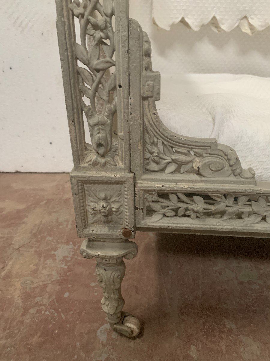 20th Century Cast Iron Bench-photo-4