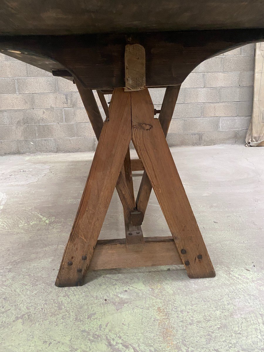 20th Century Solid Fir Architect's Table-photo-3