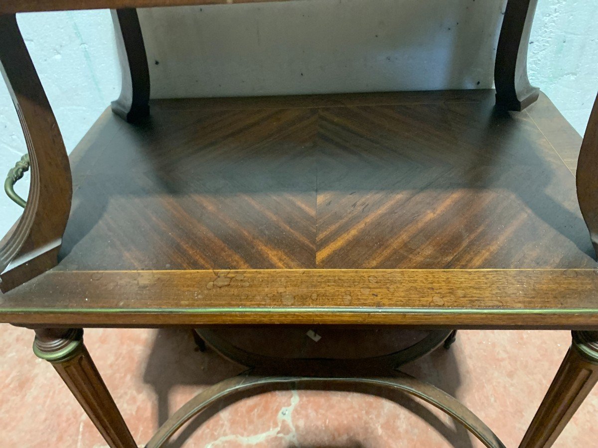 Louis XVI Style Mahogany Serving Table, 19th Century-photo-3