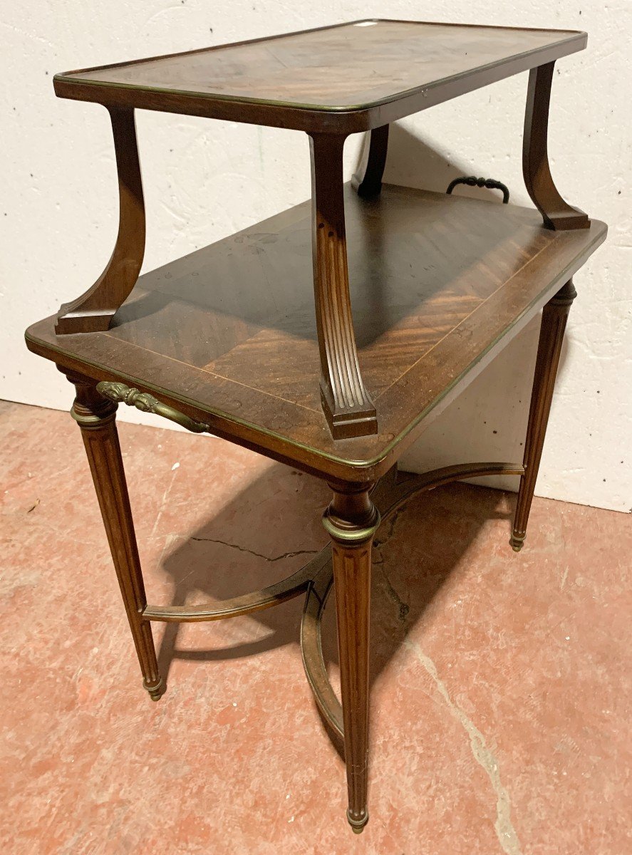 Louis XVI Style Mahogany Serving Table, 19th Century-photo-3