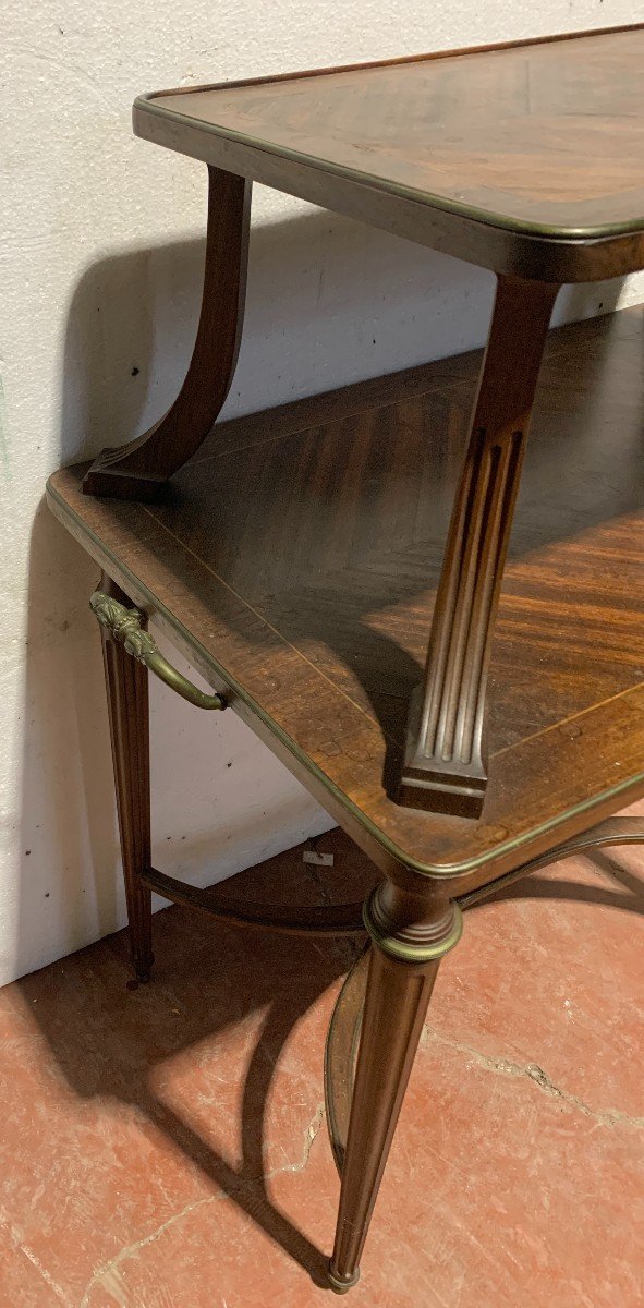 Louis XVI Style Mahogany Serving Table, 19th Century-photo-5