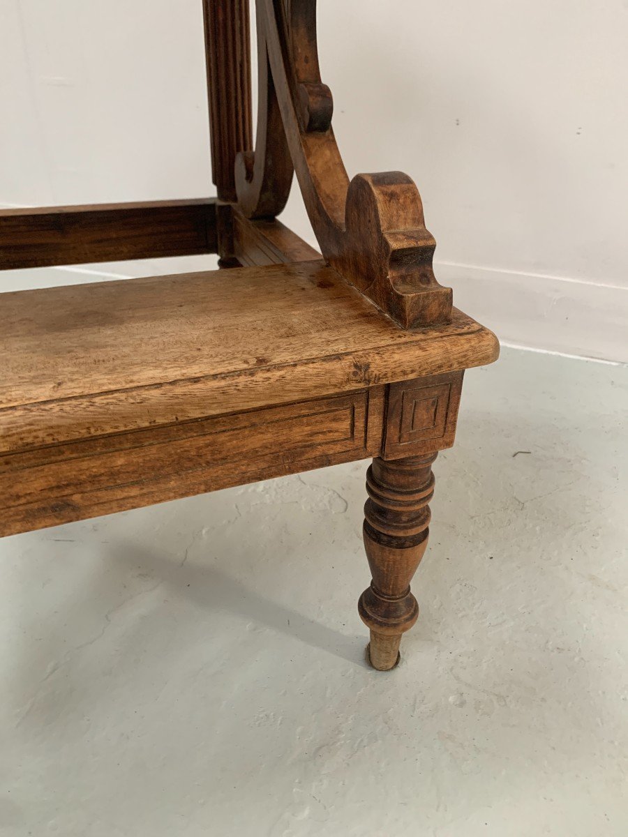 19th Century Stained Wood Library Staircase-photo-1