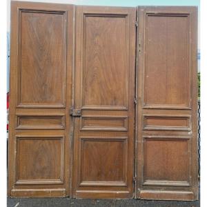 Suite Of Three Passage Doors In Solid Fir XX Century