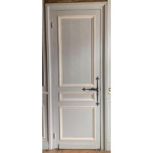 Double Sided Passage Door In Patinated Fir XX Century