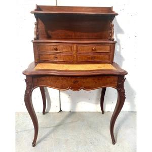 19th Century Mahogany And Veneer Stepped Lady's Desk