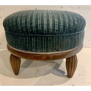 Art Deco Footrest Stool In Beech 20th Century