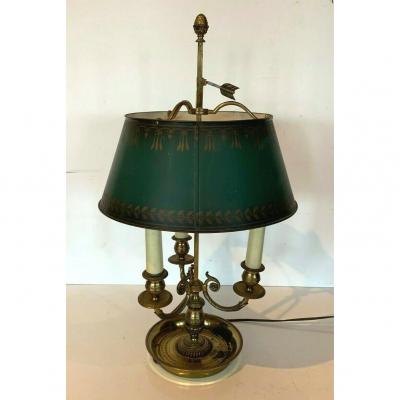 Hot Water Bottle Lamp In Bronze And Sheet Metal Table Lamp XX Century Office