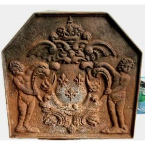 19th Century Cast Iron Fireplace Base Plate