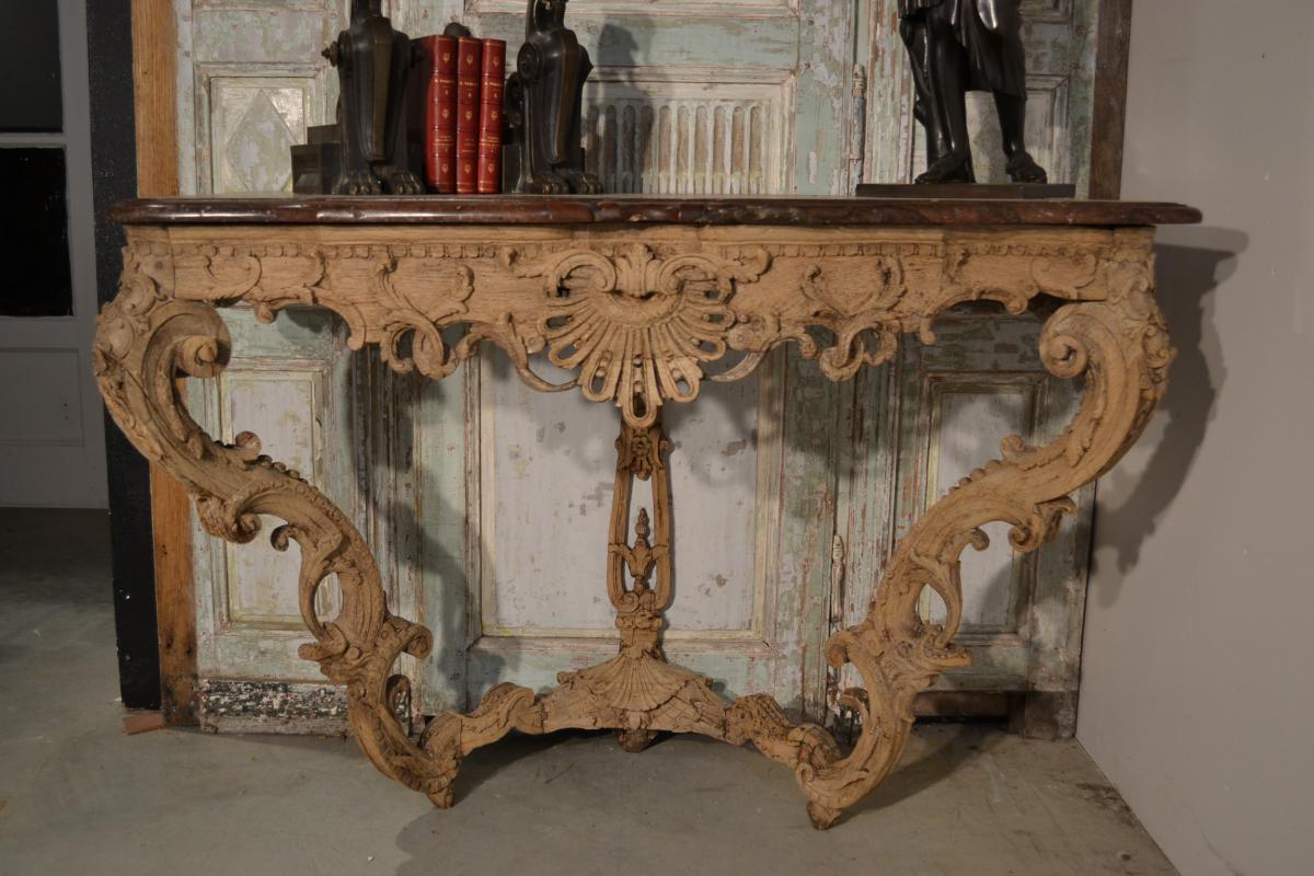 Oak Console 18th Century Era-photo-3