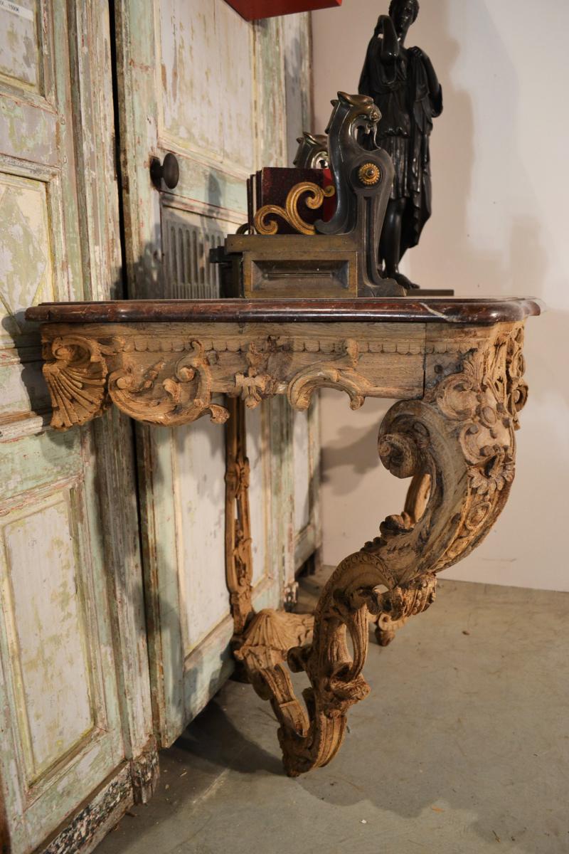 Oak Console 18th Century Era-photo-7