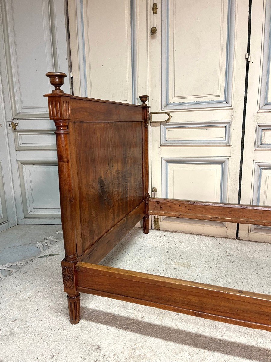 Alcove Bed In Walnut Directoire Period-photo-2