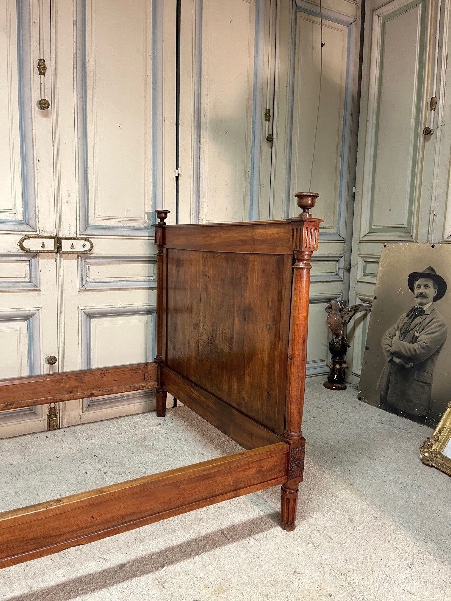 Alcove Bed In Walnut Directoire Period-photo-3