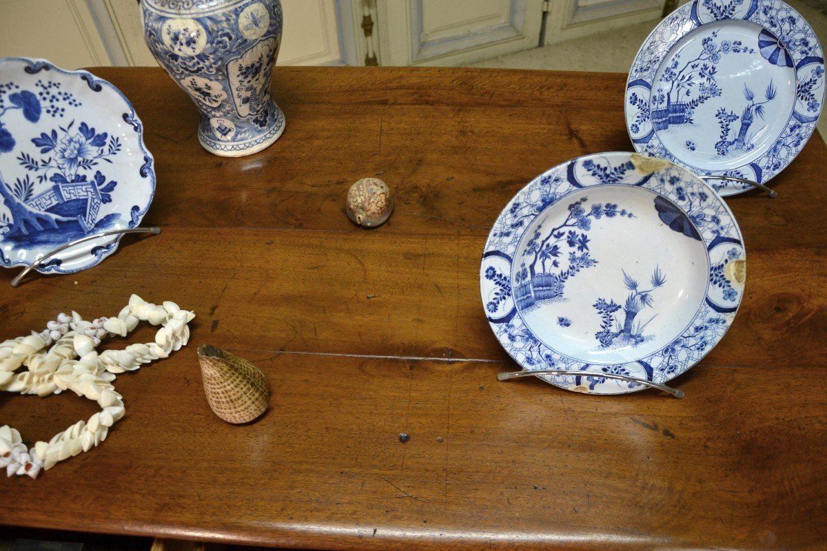 Walnut Flat Desk, Alsace 18th Century Period.-photo-2