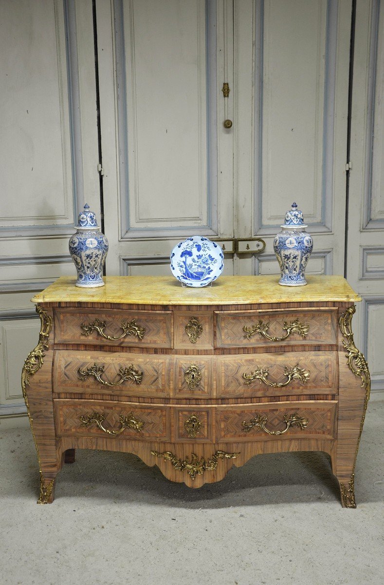 Commode Tombeau En Marqueterie-photo-4