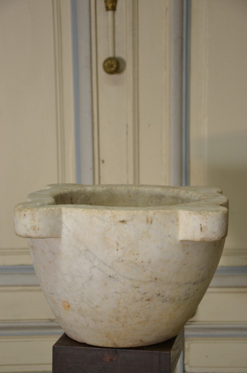 Marble Mortar Late 19th Century-photo-1