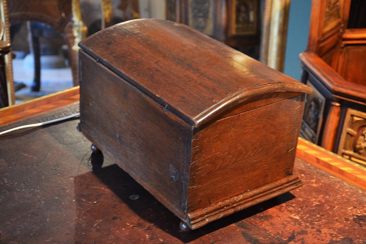 Oak Wedding Chest, Normandy 19th Century-photo-1