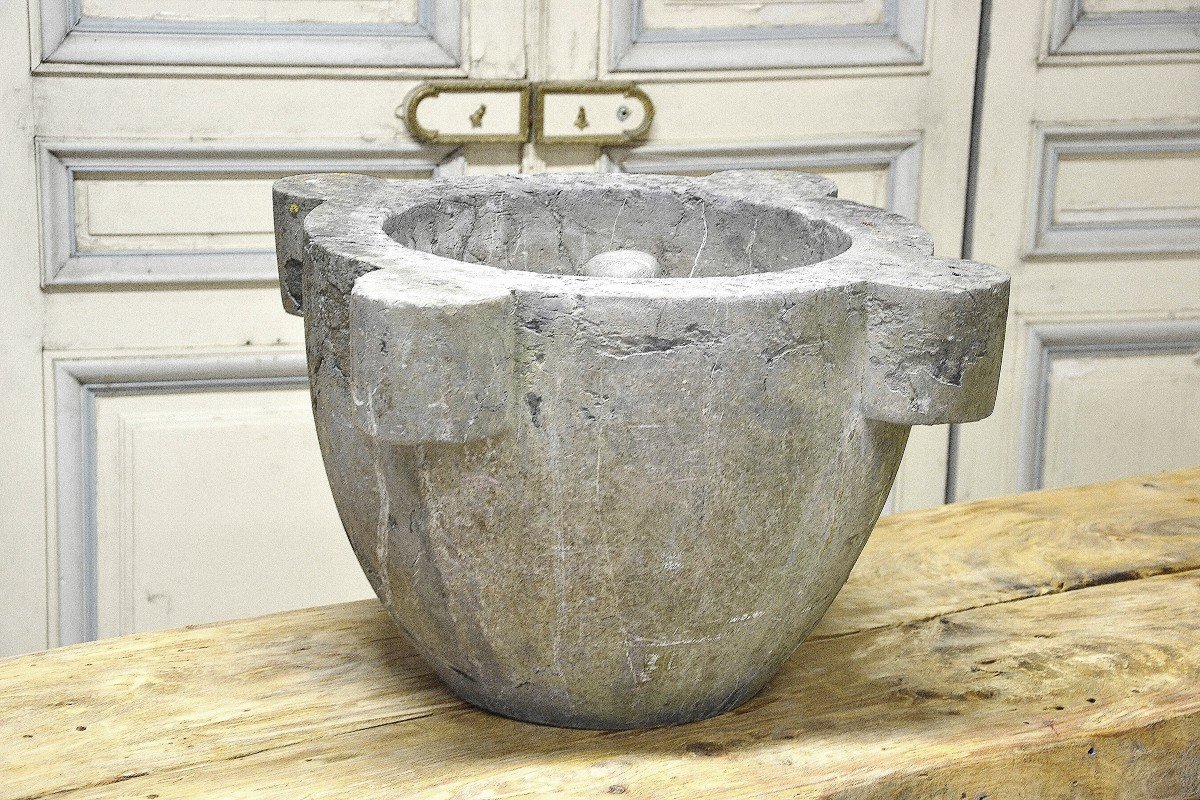 Large Slate Mortar And Pestle