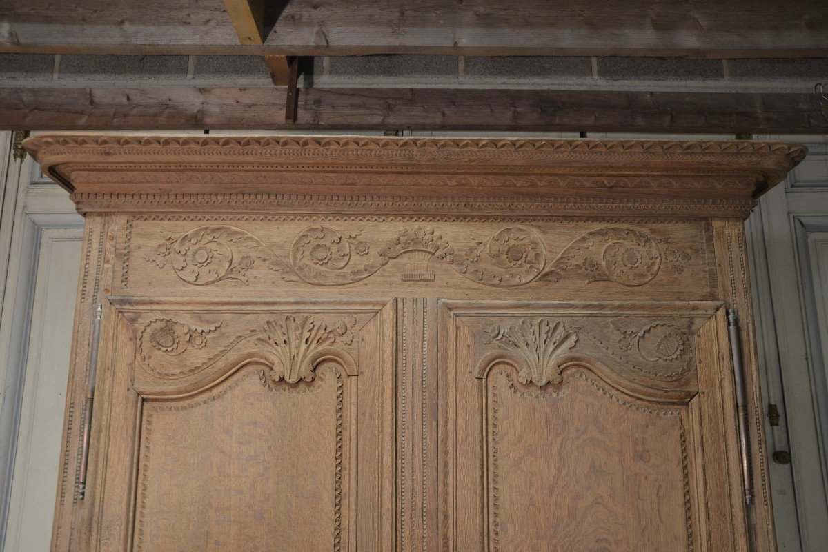 Norman Oak Wardrobe 19th Century-photo-3