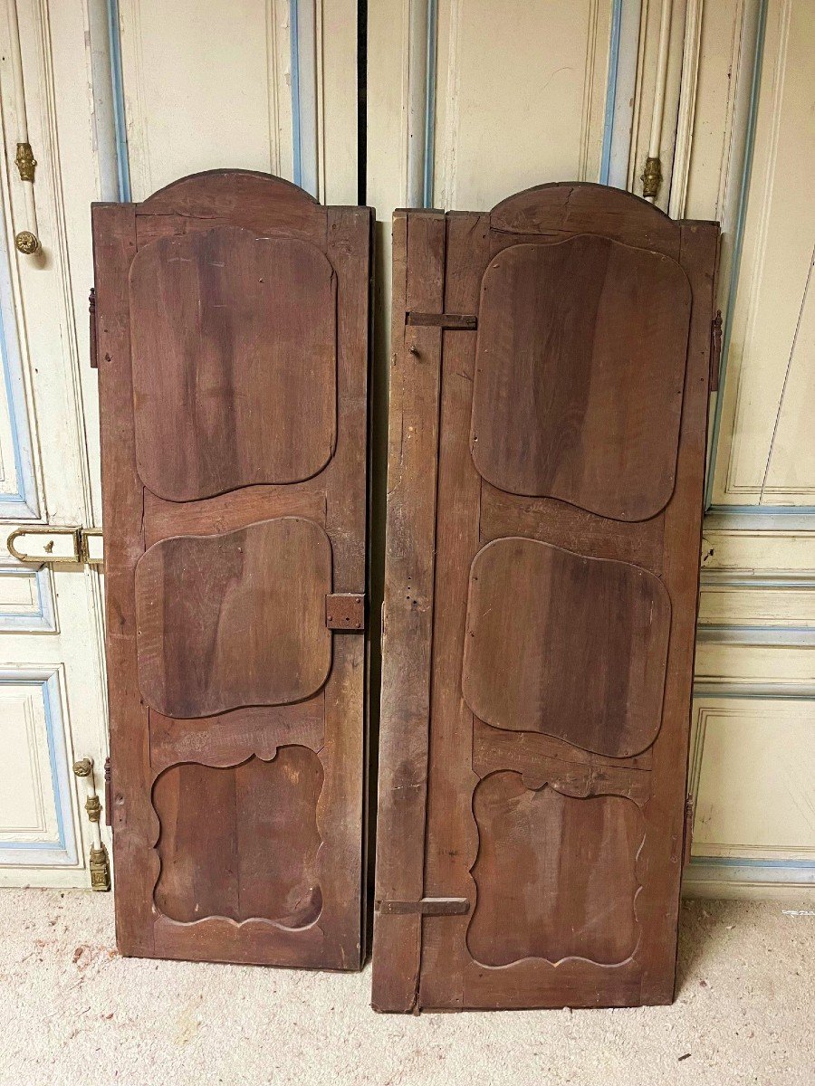 Paire De Portes d'Armoire Rennaise époque XIXe Siècle-photo-5