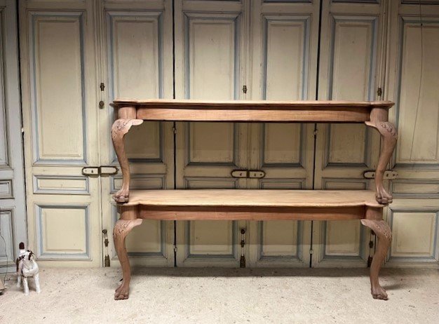 Large Pair Of Chippendale Style Consoles-photo-1